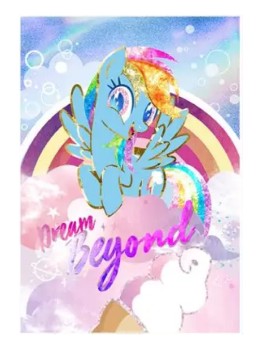 Rainbow Dash - DQ x My Little Pony 2024 Dream Beyond foil collaboration single card