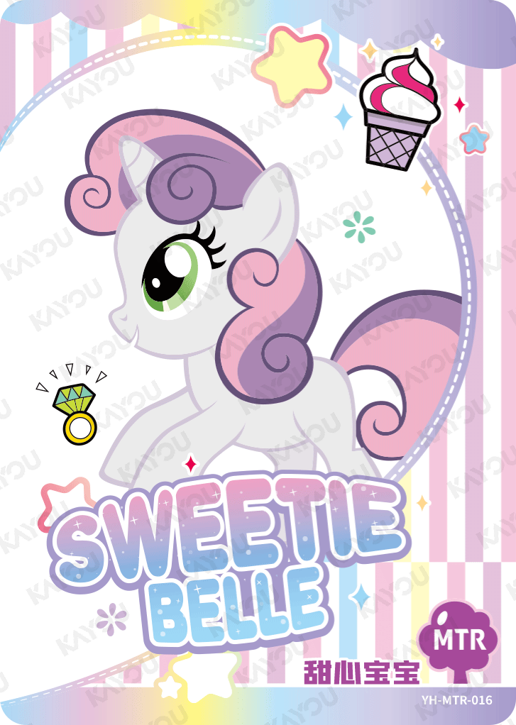 YH-MTR-016 KAYOU MLP Rainbow Edition Rainbow 3 MTR bundle card
