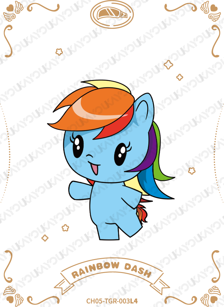 CH05-TGR-003 KAYOU MLP Rainbow Edition Rainbow 5 TGR bundle card