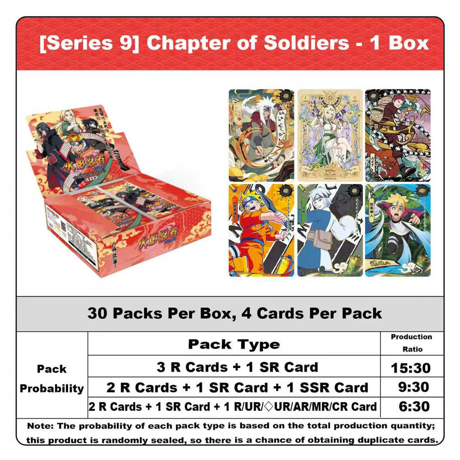 KAYOU NARUTO: Tier 2 Wave 9 (Soldier Chapter) Booster Box - Official Chinese Edition