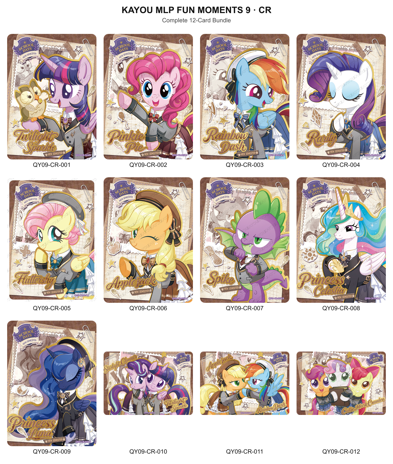 Fun Moments 9 CR full bundle - all 12 cards