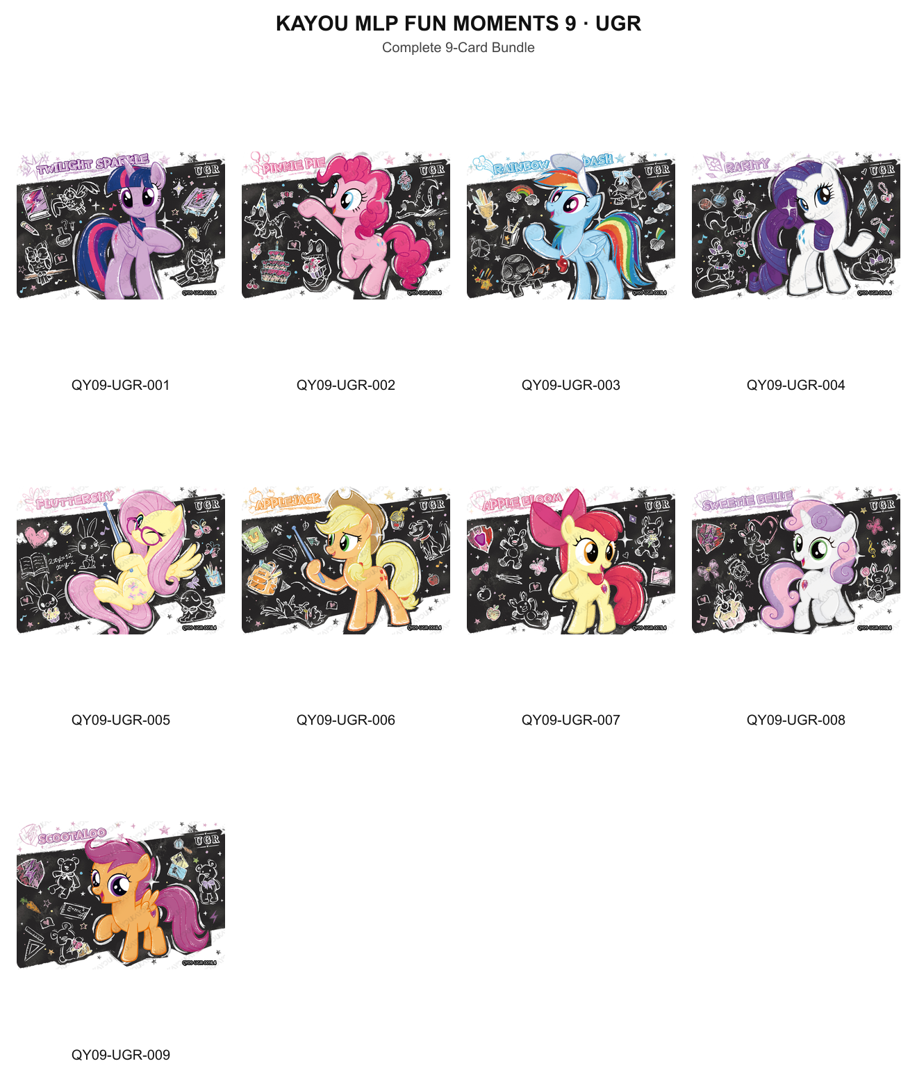 Fun Moments 9 UGR full bundle - all 9 cards