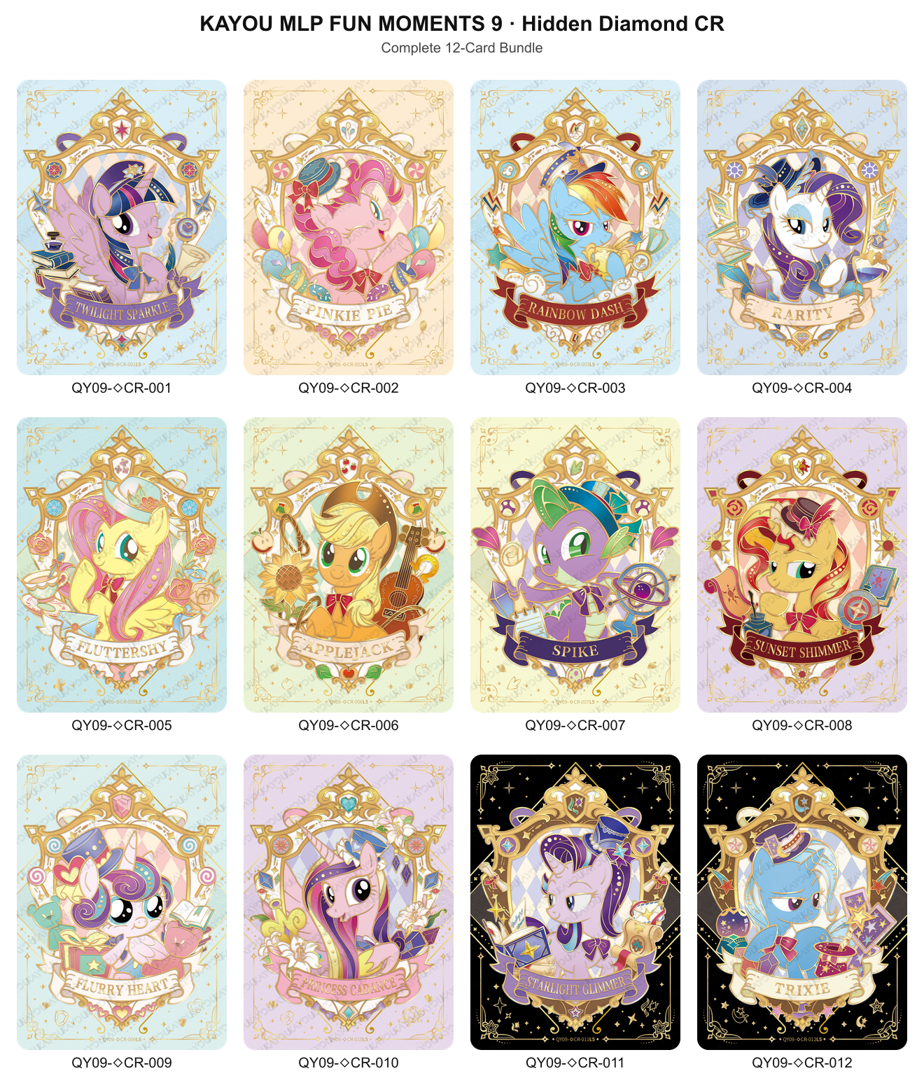 Fun Moments 9 Hidden Diamond CR full bundle - all 12 cards