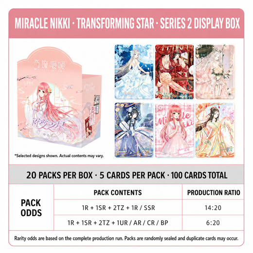 KAYOU Miracle Nikki Transforming Star Miaosi Pack Series 2 Box