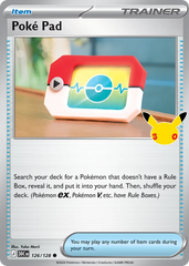 Pokémon Poké Pad 30C-126/128 — English Single Card