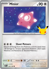 Pokémon Minior 30C-124/128 — English Single Card