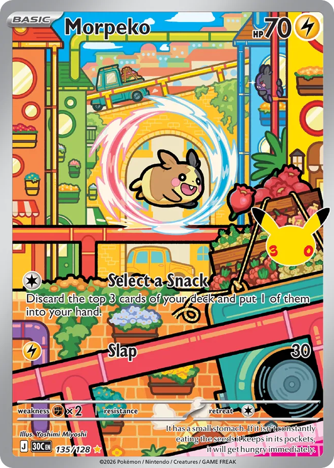 Pokémon Morpeko 30C-135/128 — English Single Card