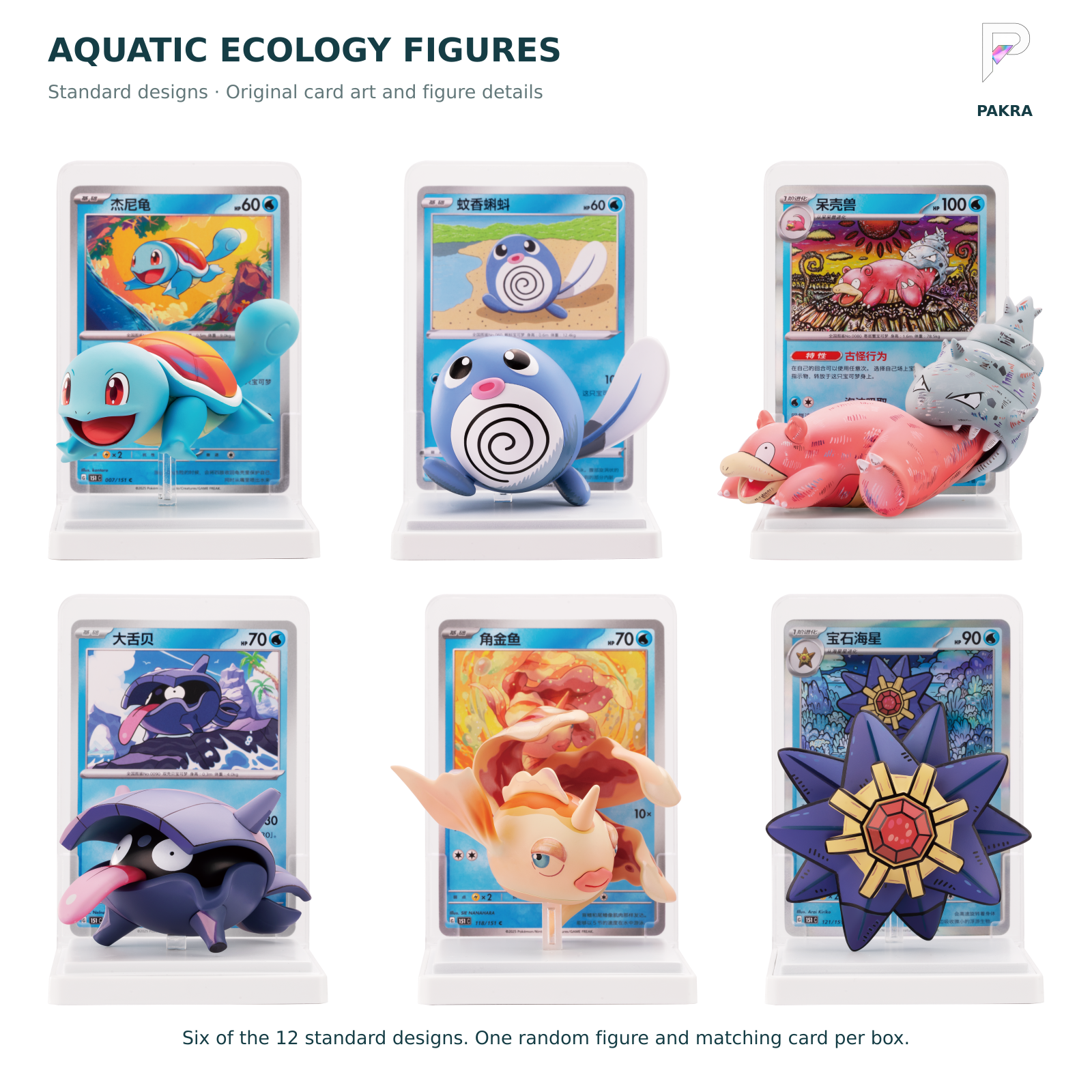 Aquatic Ecology standard figure and matching card lineup, group 1, English guide