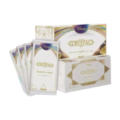 2026 Card.fun Disney CRYSTAL display box and trading card packs on a white background.
