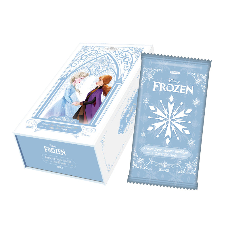 Card.fun Frozen Four Season Glimmer / Four Seasons Ambilight collectible card box and packs on a white background
