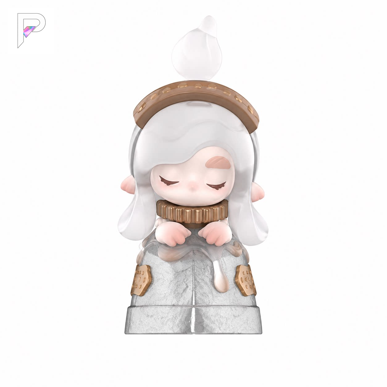 POP MART CHAKA Stitch by Stitch Time Iron figure, additional product angle on a white background with PAKRA logo