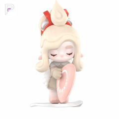 POP MART CHAKA Stitch by Stitch Wandering Line figure, additional product angle on a white background with PAKRA logo