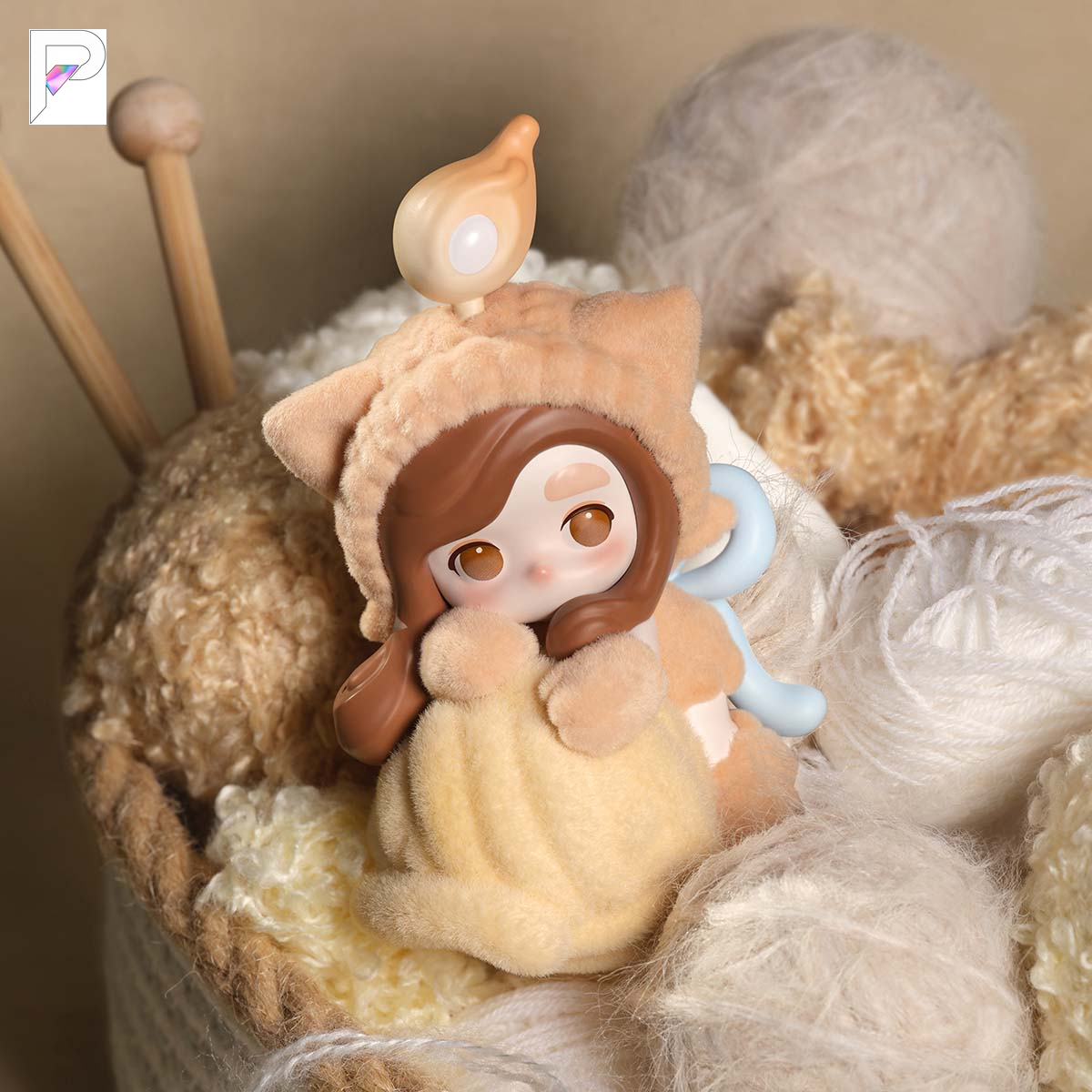 CHAKA Stitch by Stitch Yarn Chaser figure, official detail photograph with PAKRA logo; background props are not included