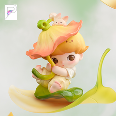 POP MART DIMOO Moments in Bloom Caught by Spring, official styled product detail image with PAKRA logo