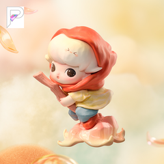 POP MART DIMOO Moments in Bloom Flying Through Spring, official styled product detail image with PAKRA logo
