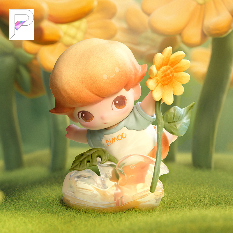POP MART DIMOO Moments in Bloom It Lives in My Boot!, official styled product detail image with PAKRA logo