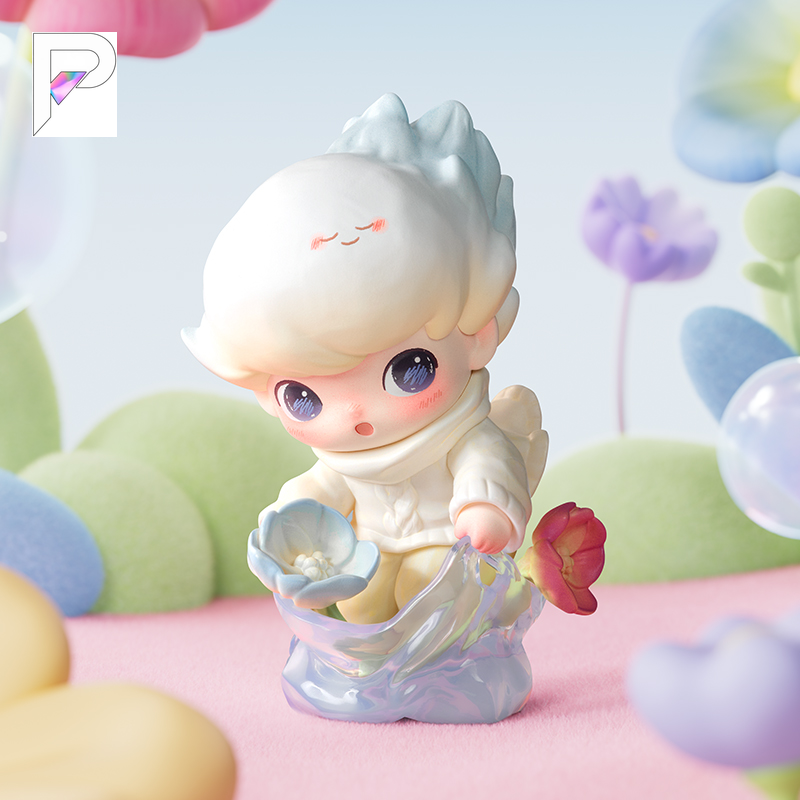 POP MART DIMOO Moments in Bloom Packed with Spring, official styled product detail image with PAKRA logo