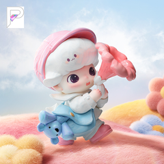 POP MART DIMOO Moments in Bloom Spring's Trumpet, official styled product detail image with PAKRA logo