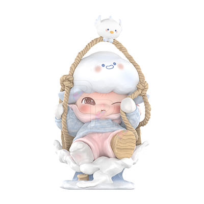 POP MART DIMOO Memories We Hold - Snowfield Swing individual figure on white
