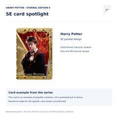 Harry Potter SE parallel card example from KAYOU Eternal Edition Series 5; example is not a guaranteed pull or bonus card