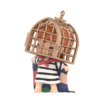 POP MART Hirono Tamed Wildgrass - Caged Bird individual figure on white
