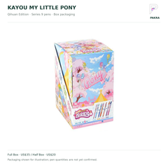 KAYOU My Little Pony Qihuan Edition Series 9 pen box on the PAKRA product layout
