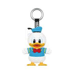 POP MART Mickey Family Cute Together - Donald Plush Keychain selected plush keychain on white