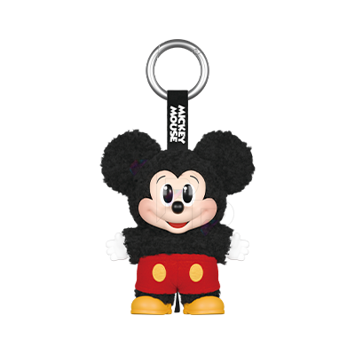 POP MART Mickey Family Cute Together - Mickey Plush Keychain selected plush keychain on white