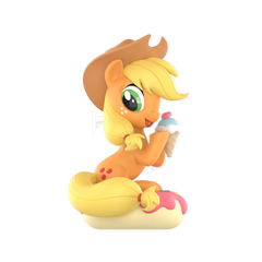 POP MART My Little Pony Leisure Afternoon - Applejack - Donut Ice Cream selected selected character design on white