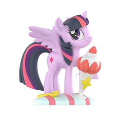 POP MART My Little Pony Leisure Afternoon - Twilight Sparkle - Strawberry Parfait selected selected character design on white