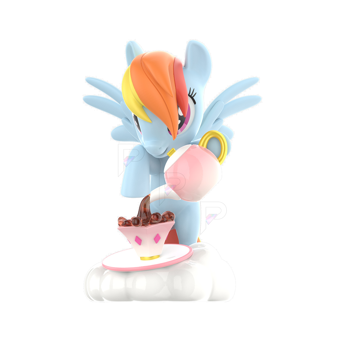 POP MART My Little Pony Leisure Afternoon - Rainbow Dash - Ceylon Black Tea selected selected character design on white