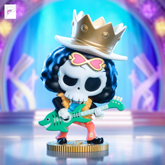 THE MONSTERS × One Piece Brook, official styled product detail image with PAKRA logo