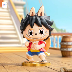 THE MONSTERS × One Piece Monkey.D.Luffy, official styled product detail image with PAKRA logo