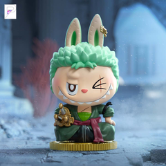 THE MONSTERS × One Piece Roronoa Zoro, official styled product detail image with PAKRA logo