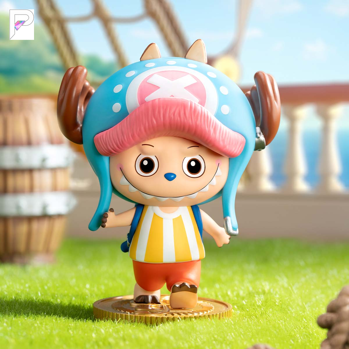 THE MONSTERS × One Piece Tony Tony Chopper, official styled product detail image with PAKRA logo