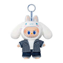 POP MART THE MONSTERS x Hello Kitty and Friends - Cinnamoroll Plush Pendant selected vinyl plush pendant on white