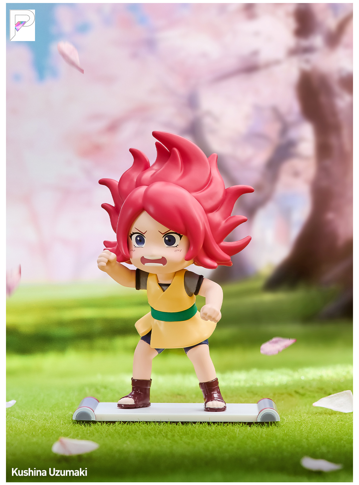 NARUTO SHIPPUDEN Childhood Kushina Uzumaki, official styled product detail image with PAKRA logo