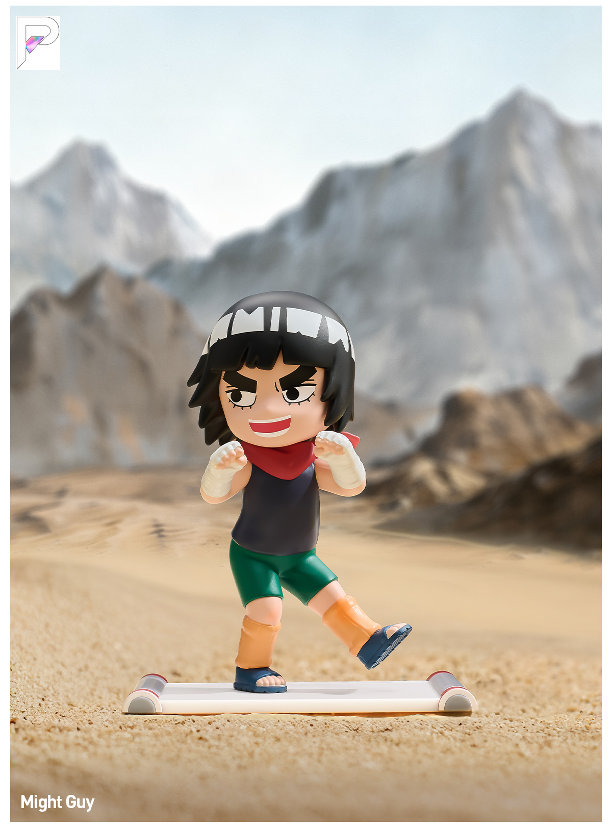 NARUTO SHIPPUDEN Childhood Might Guy, official styled product detail image with PAKRA logo