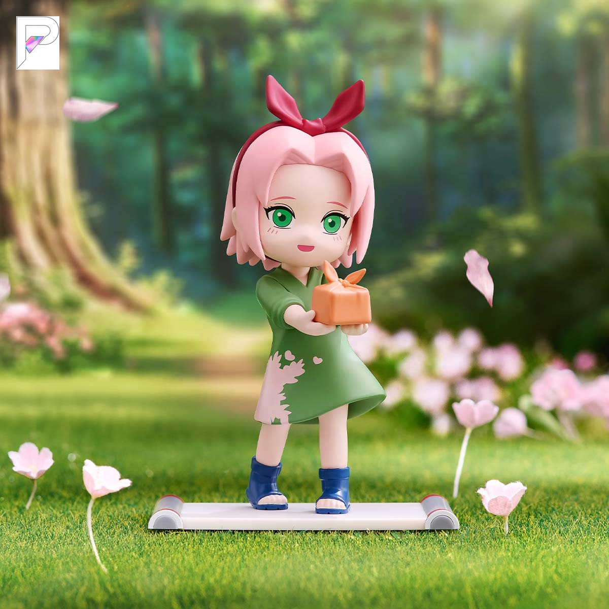 NARUTO SHIPPUDEN Childhood Sakura Haruno, official styled product detail image with PAKRA logo