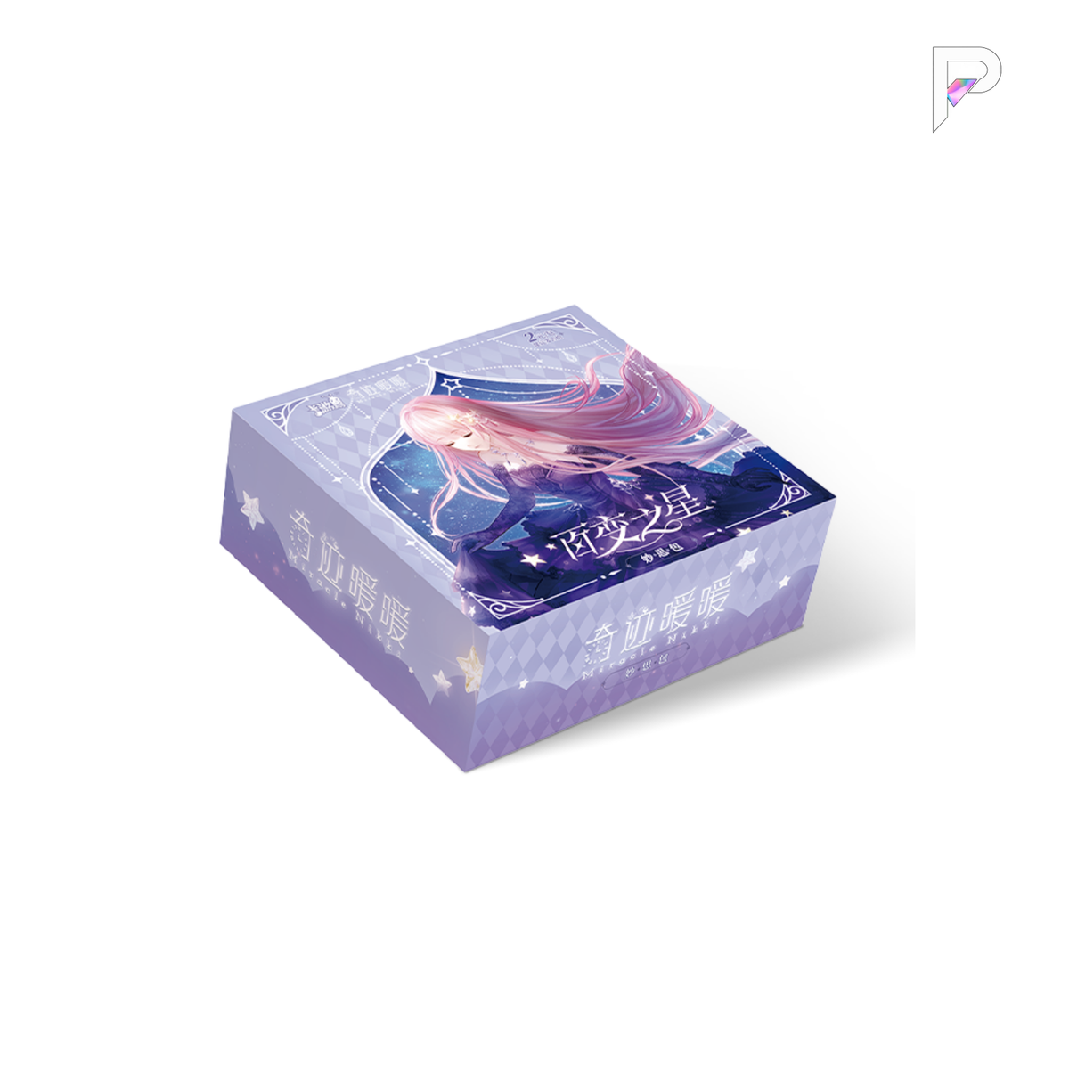 KAYOU Miracle Nikki Transforming Star Miaosi Pack Series 1 lavender display box on white background with PAKRA logo