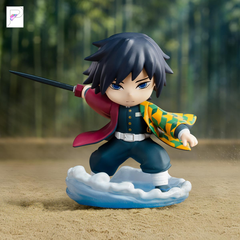 POP MART Demon Slayer Kimetsu no Yaiba Battle - Giyu Tomioka, official styled product detail image with PAKRA logo