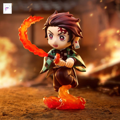 POP MART Demon Slayer Kimetsu no Yaiba Battle - Tanjiro Kamado, official styled product detail image with PAKRA logo