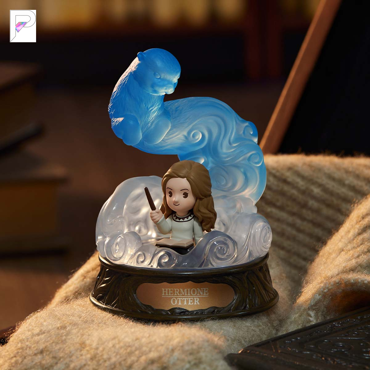 POP MART Harry Potter Patronus - Hermione with Otter, official styled product detail image with PAKRA logo