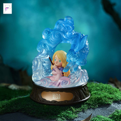 POP MART Harry Potter Patronus - Luna with Hare, official styled product detail image with PAKRA logo