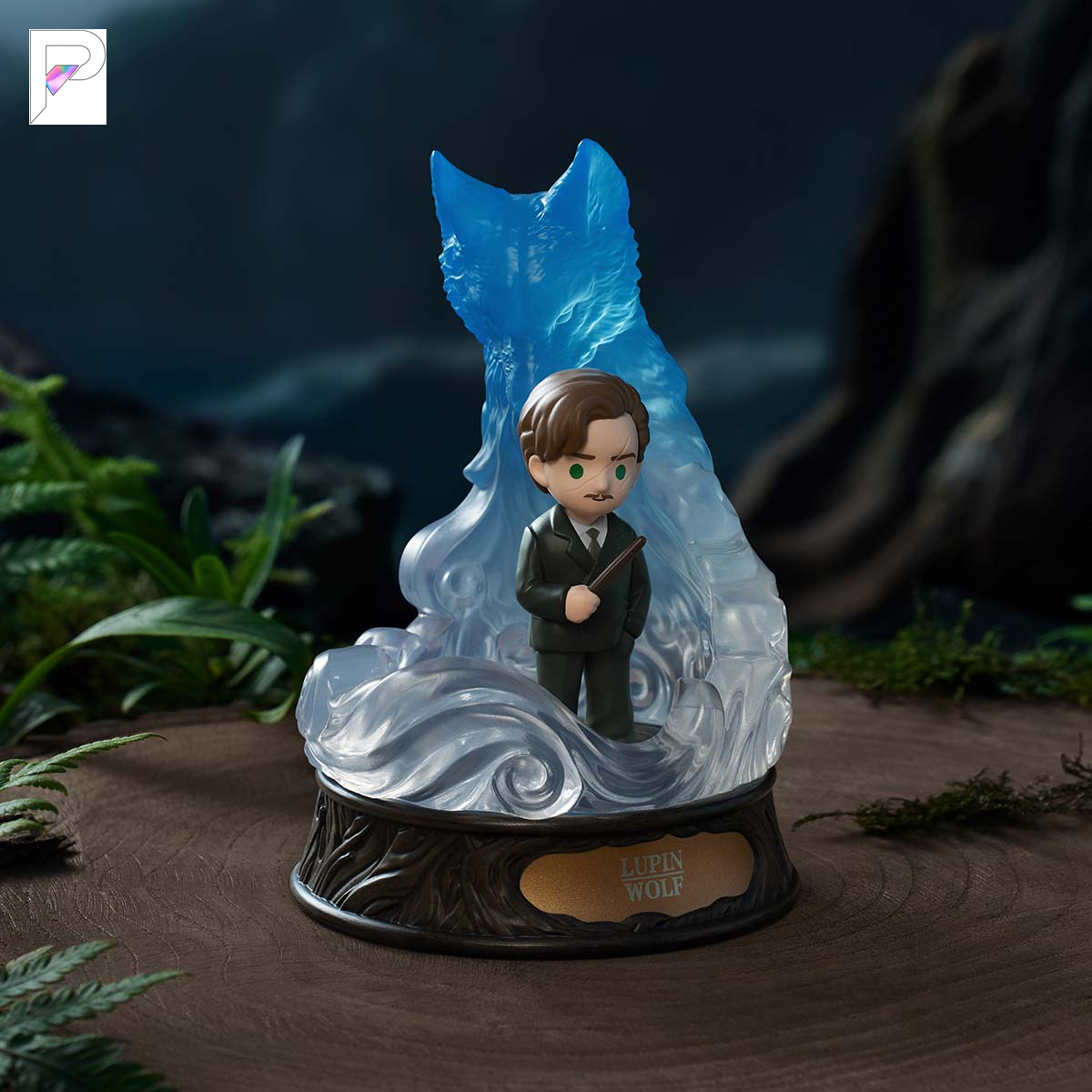 POP MART Harry Potter Patronus - Lupin with Wolf, official styled product detail image with PAKRA logo
