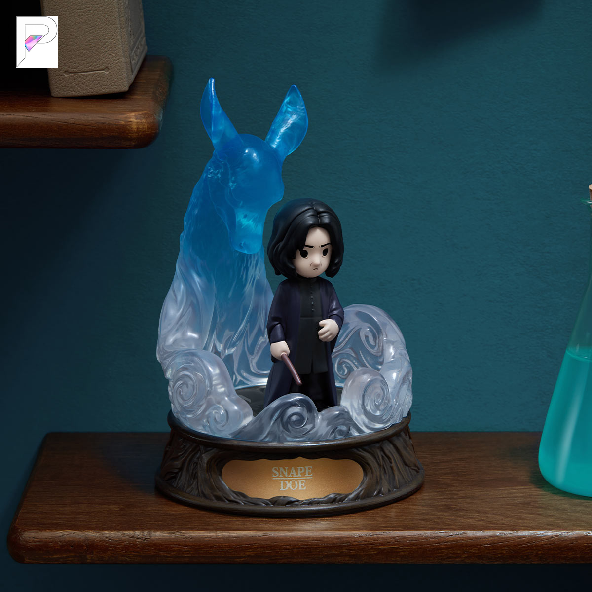 POP MART Harry Potter Patronus - Snape with Doe, official styled product detail image with PAKRA logo