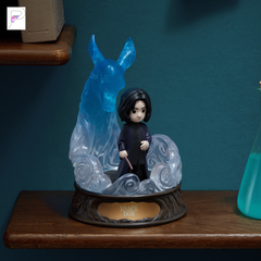 POP MART Harry Potter Patronus - Snape with Doe, official styled product detail image with PAKRA logo