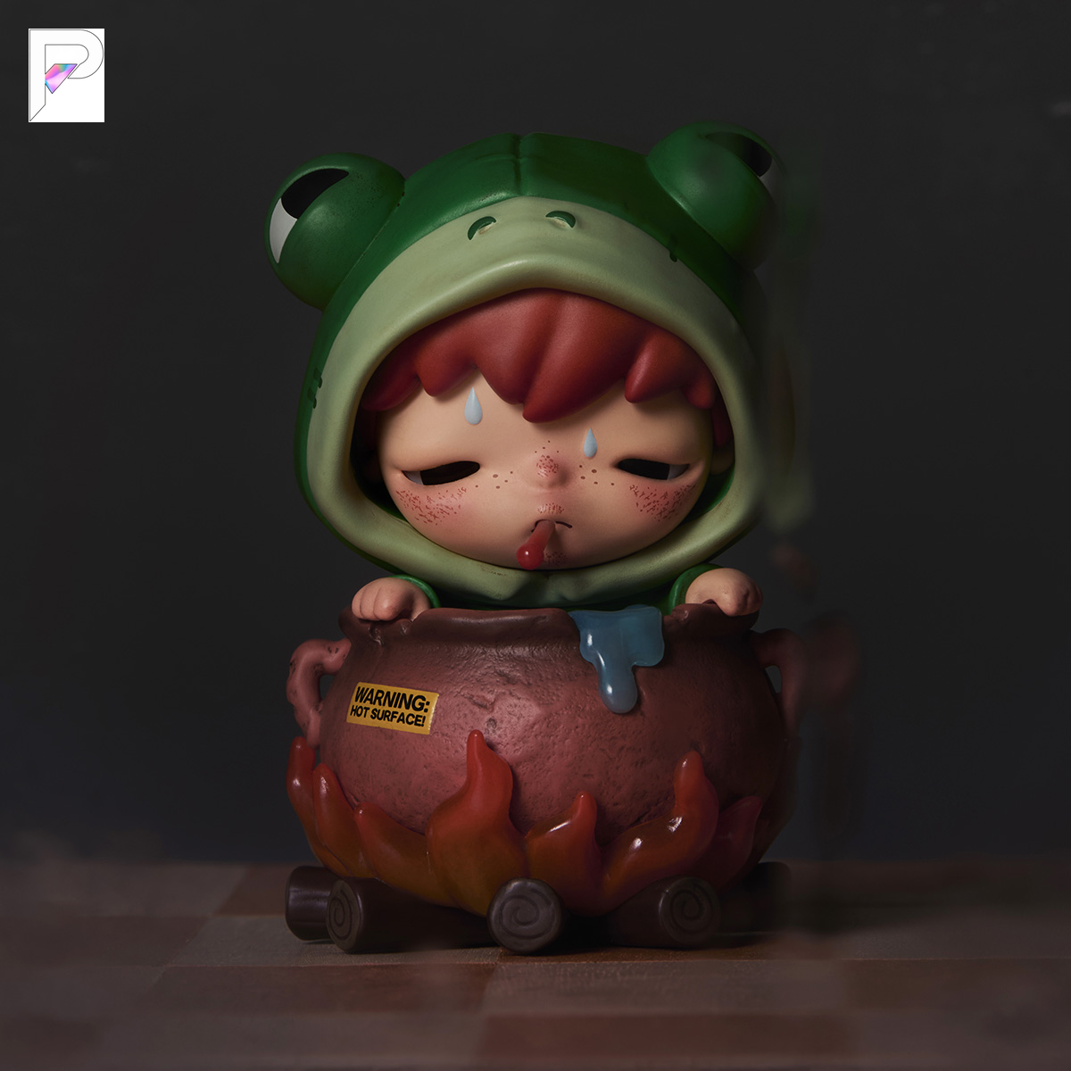 POP MART Hirono Tamed Wildgrass - Boiling Frog, official product detail image with PAKRA logo