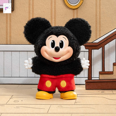 POP MART Mickey Family Cute Together - Mickey Plush Keychain, official styled product detail image with PAKRA logo