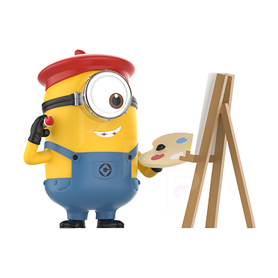 POP MART Minions Bello World - Parisian Artist Stuart selected character figure